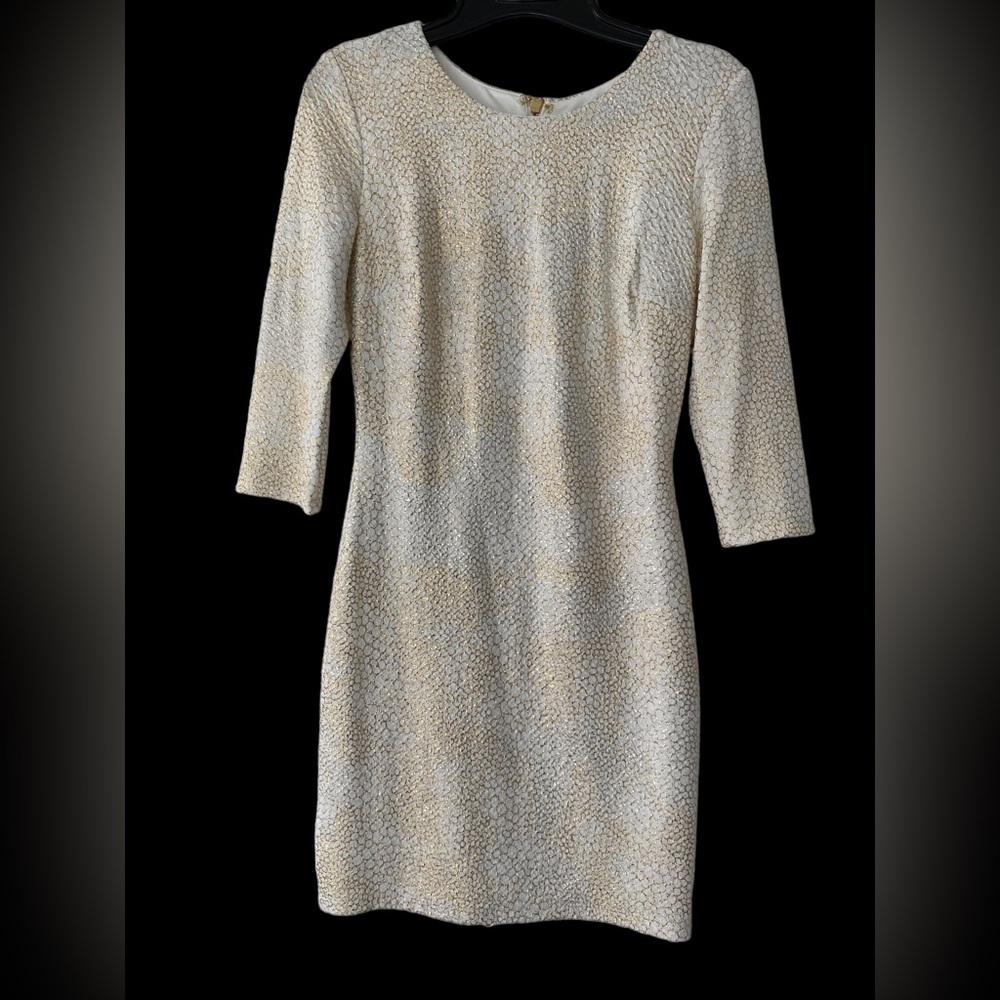Marciano White-Gold Mini Dress - Size XS